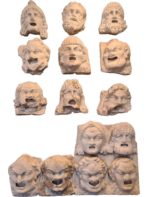 A terracotta artifact (similar to trojan war chorus masks) from the Cesnola Collection of Cypriote Antiquities, showcasing intricate craftsmanship and cultural significance. The piece reflects the artistic traditions of ancient Cyprus.