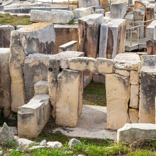 Ħaġar Qim’s limestone megaliths, Malta, older than the pyramids.
